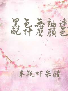 黑色无袖连衣裙配什么颜色的开衫