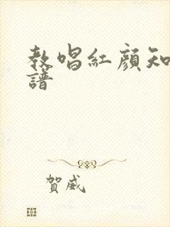 教唱红颜知己简谱