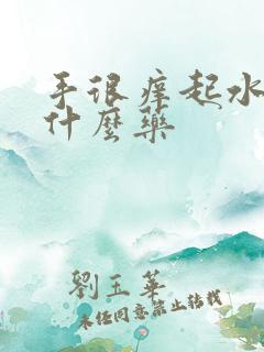 手很痒起水泡搽什么药