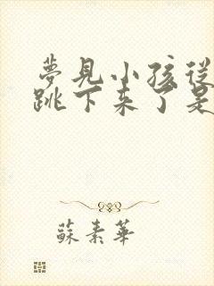 梦见小孩从高处跳下来了是啥预兆