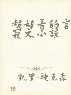 超好看的言情甜宠文小说