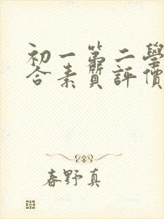 初一第二学期综合素质评价自我评价