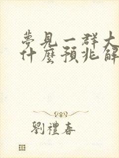 梦见一群大鹅是什么预兆解梦