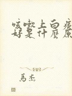 咳嗽上白痰老不好是什么原因