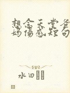 想念天堂爸爸妈妈伤感短句子