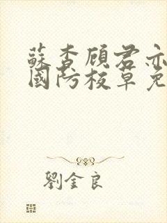 苏杳顾君亦小说国防校草免费阅读