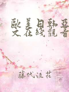 欧美日韩亚洲中文在线观看