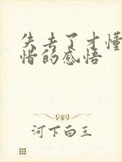 失去了才懂得珍惜的感悟