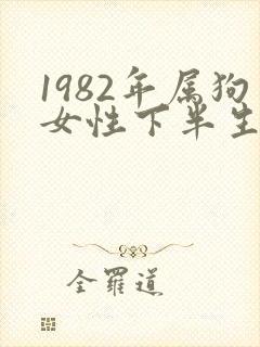 1982年属狗女性下半生命运