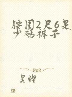 腰围2尺6是多少码裤子