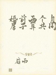 婚前两个月买的房子算共同财产吗