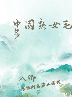 中国熟女毛多水多