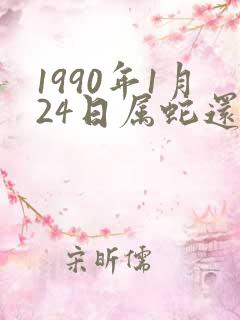 1990年1月24日属蛇还是马