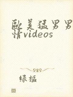 欧美猛男男男激情videos
