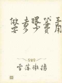 做去眼袋手术需要多少费用