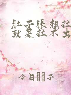 肚子胀想拉大便就是拉不出来怎么办