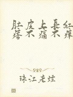 肚皮上长红色疙瘩不痛不痒