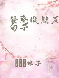 发飞机朋友圈的句子