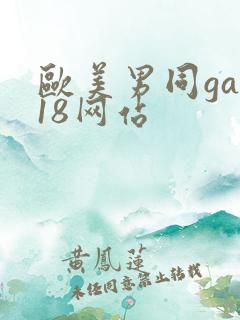 欧美男同gay18网站