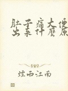 肚子痛大便拉不出来什么原因