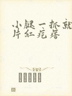 小腿一抓就痒一片红疙瘩