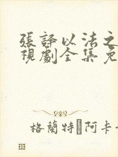 张译以法之名电视剧全集免费观看下载