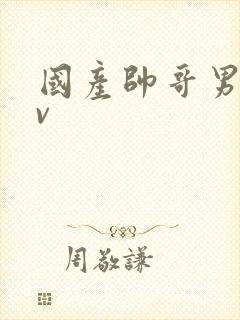 国产帅哥男男gv