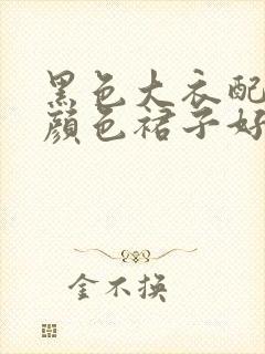 黑色大衣配什么颜色裙子好看