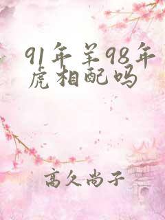 91年羊98年虎相配吗