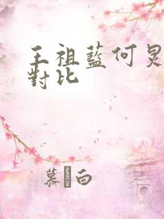 王祖蓝何炅身高对比