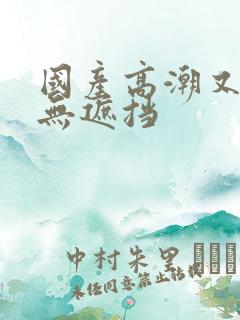 国产高潮又爽又无遮挡