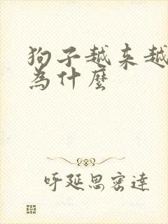 狗子越来越瘦是为什么