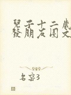 儿子十二岁生日发朋友圈文案