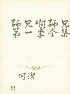 师兄啊师兄动漫第一季全集免费观看