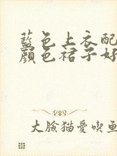 蓝色上衣配什么颜色裙子好看