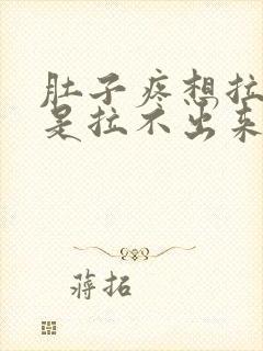 肚子疼想拉屎但是拉不出来怎么回事