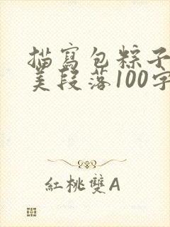 描写包粽子的优美段落100字