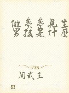 做梦梦见生了个男孩是什么意思