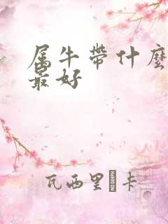 属牛带什么吊坠最好