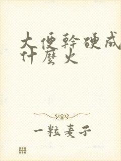 大便干硬成粒是什么火