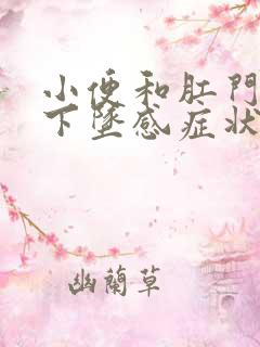 小便和肛门胀痛下坠感症状