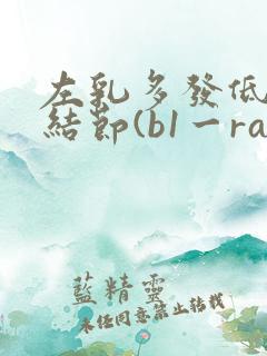 左乳多发低回声结节(b1一rads3类)