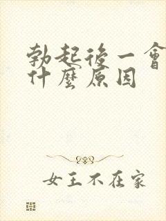 勃起后一会就软什么原因