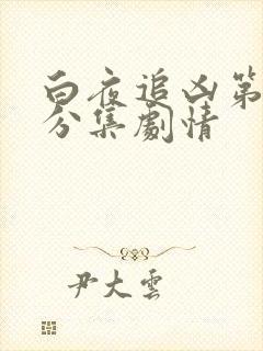 白夜追凶第二季分集剧情