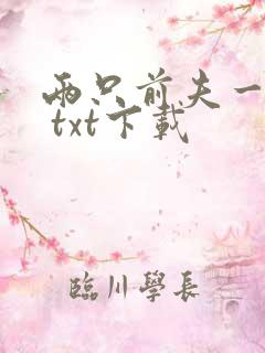 两只前夫一台戏 txt下载