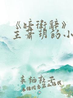 《暗卫辞》双女主萧玥的小说