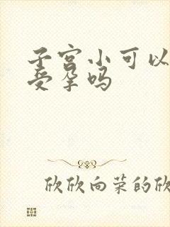 子宫小可以正常受孕吗