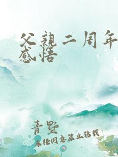 父亲二周年祭日感悟