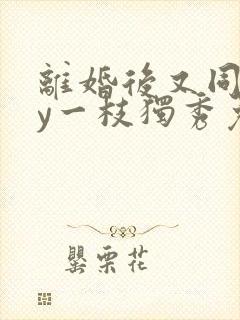 离婚后又同居by一枝独秀免费阅读