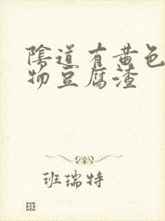 阴道有黄色分泌物豆腐渣